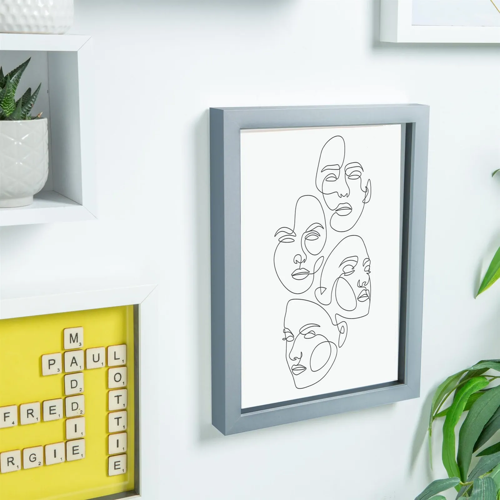 Nicola Spring 3D Box Photo Frame - A4 (8 x 12") - Pack of 2 in Grey 6