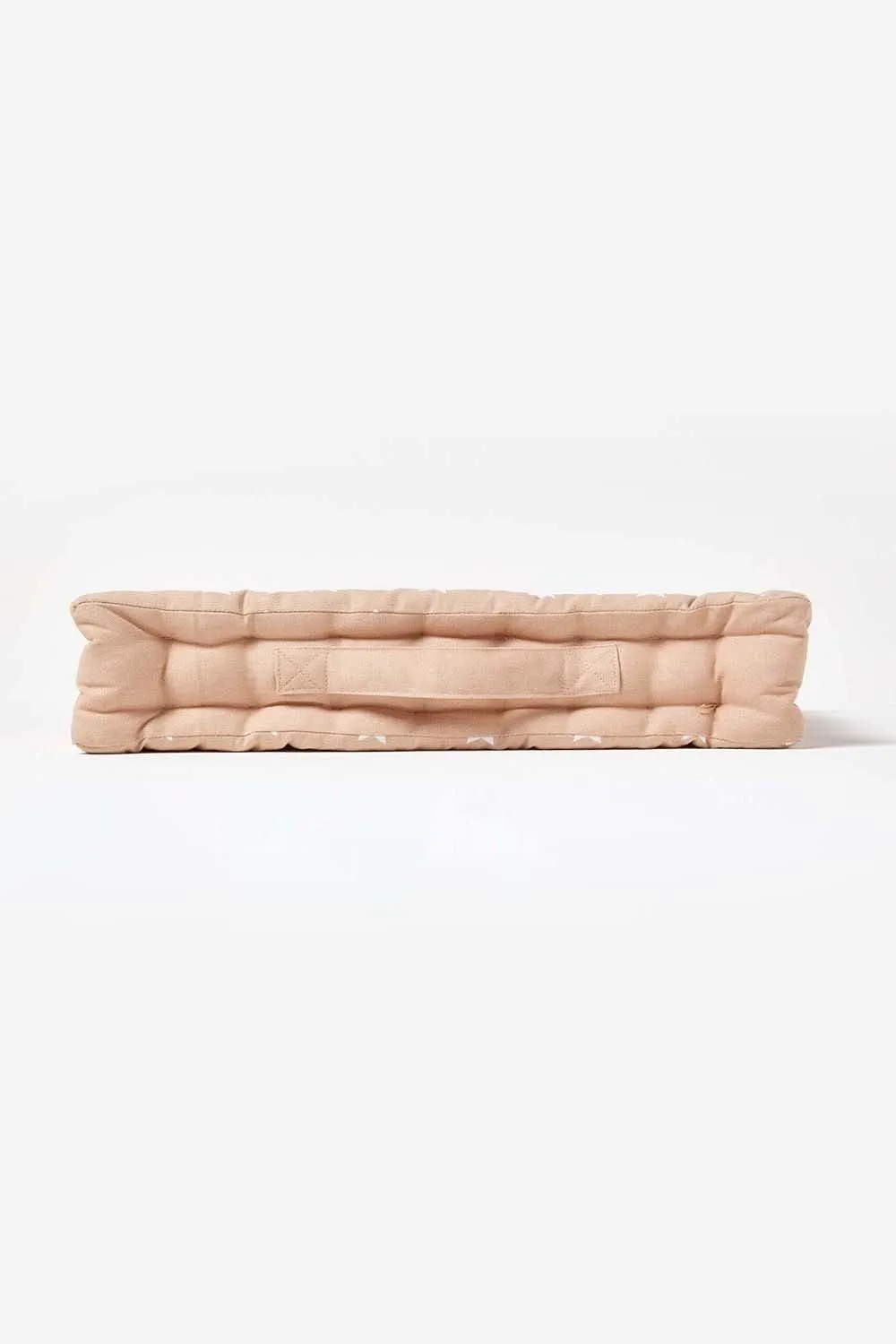 Homescapes Cotton Stars Floor Cushion in Beige 5