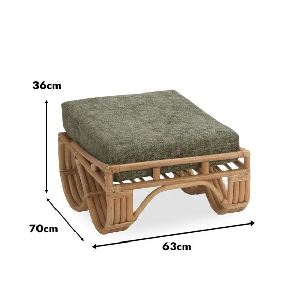 Desser Pretzel Rattan Footstool 4