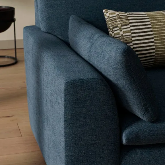 Aspen Textured Faux Linen 3 Seater Sofa 4