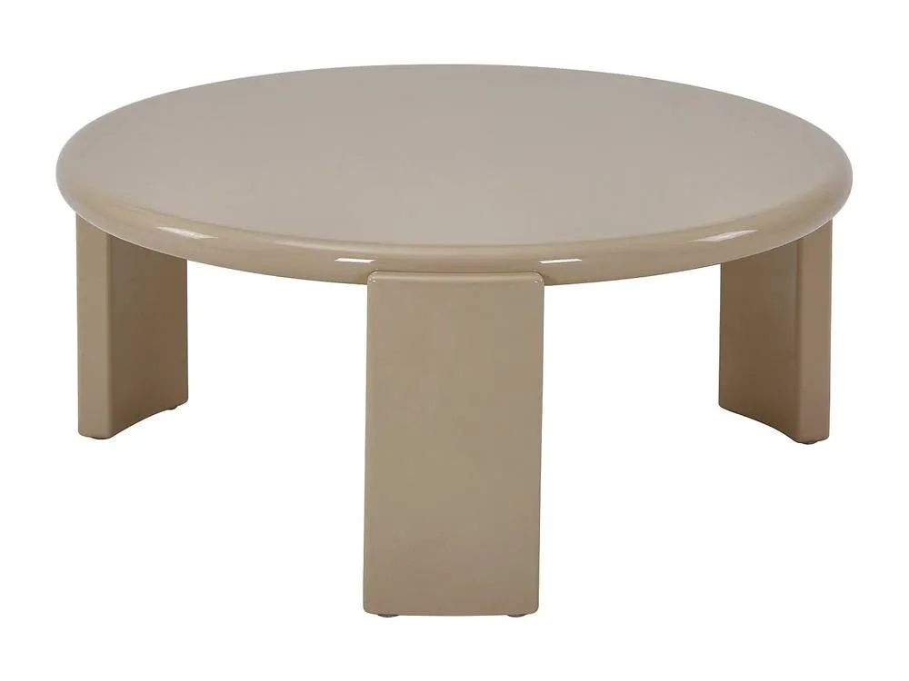 Vente-unique MDF Coffee Table - Glossy Beige - ZYRENIA 5