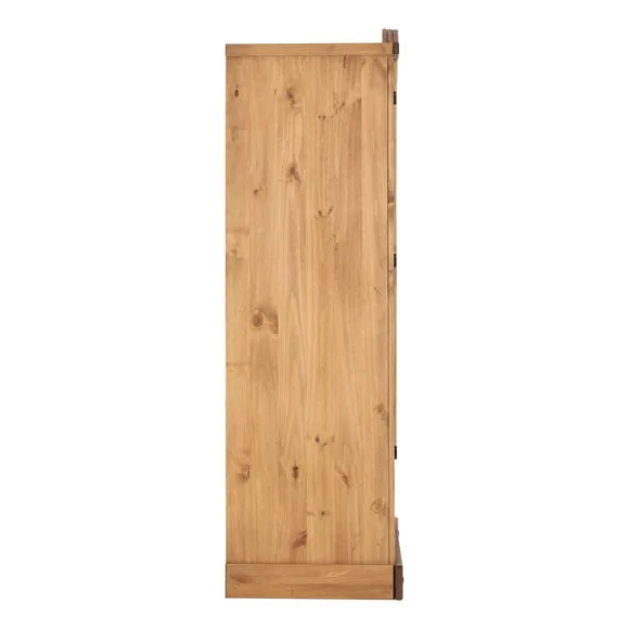 Corona Double 1 Drawer Wardrobe, Pine 3
