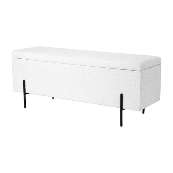 Catania Boucle Storage Bench 3