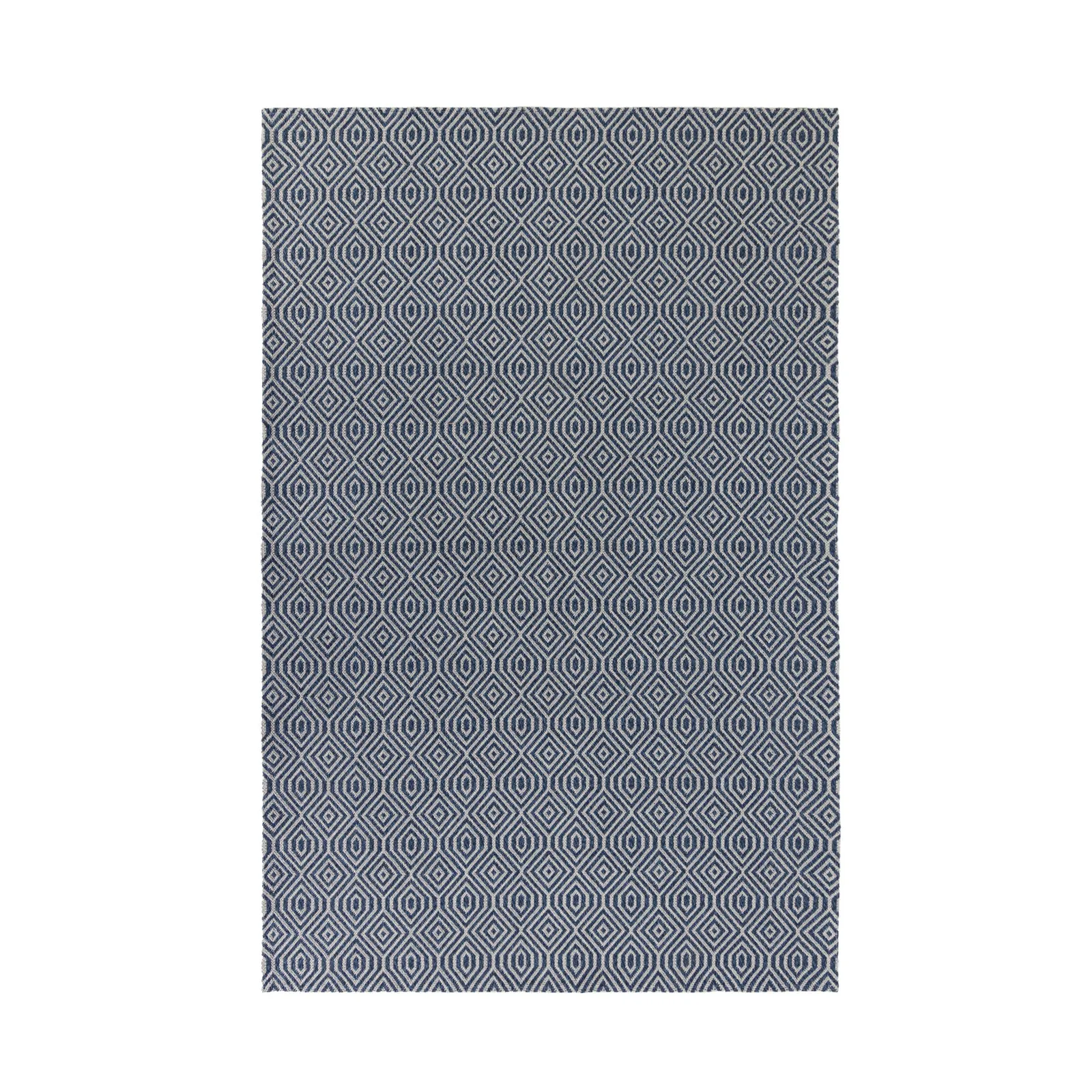Pappel Geometric Rug Pappel Blue