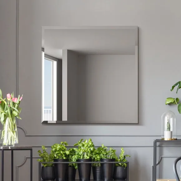Moderni Bevelled Square Wall Mirror 1