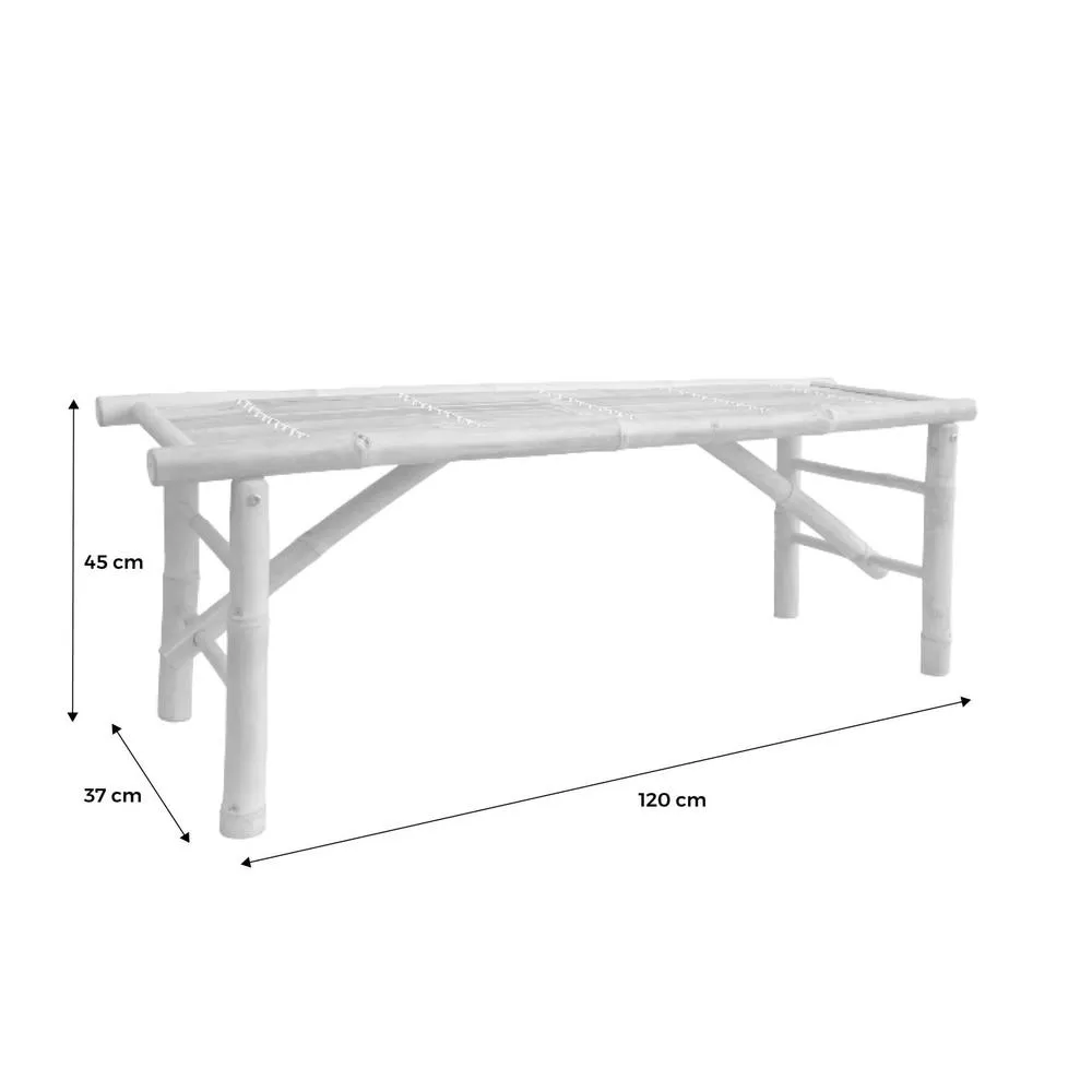 sweeek Bamboo bench in Beige 5