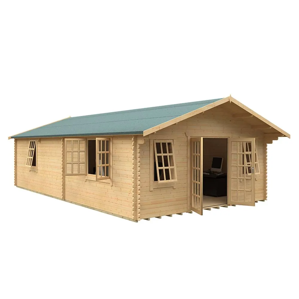 Buttercup Farm 30x18 The Kensington 44mm Cabin - L915 x W535 x H313.9 cm in Natural