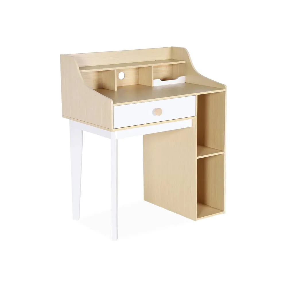 sweeek Children's desk with drawer & shelves in White 2