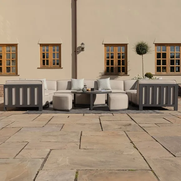 Maze Ibiza 10 Seater U-Shape Garden Sofa Set with Round Coffee Table 3