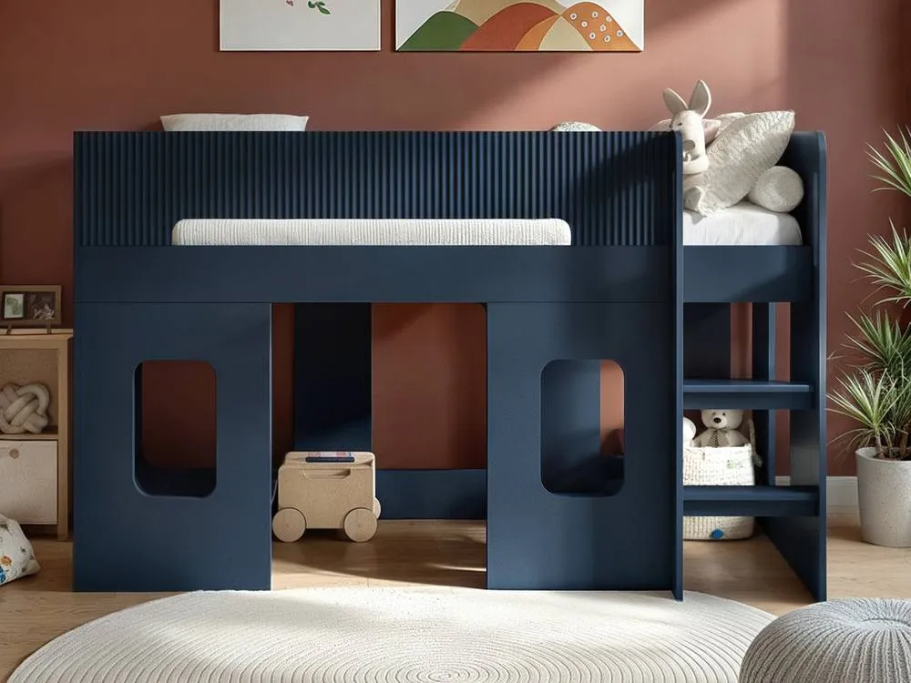 Flair Lino Playhouse Mid Sleeper Bed in Blue 2