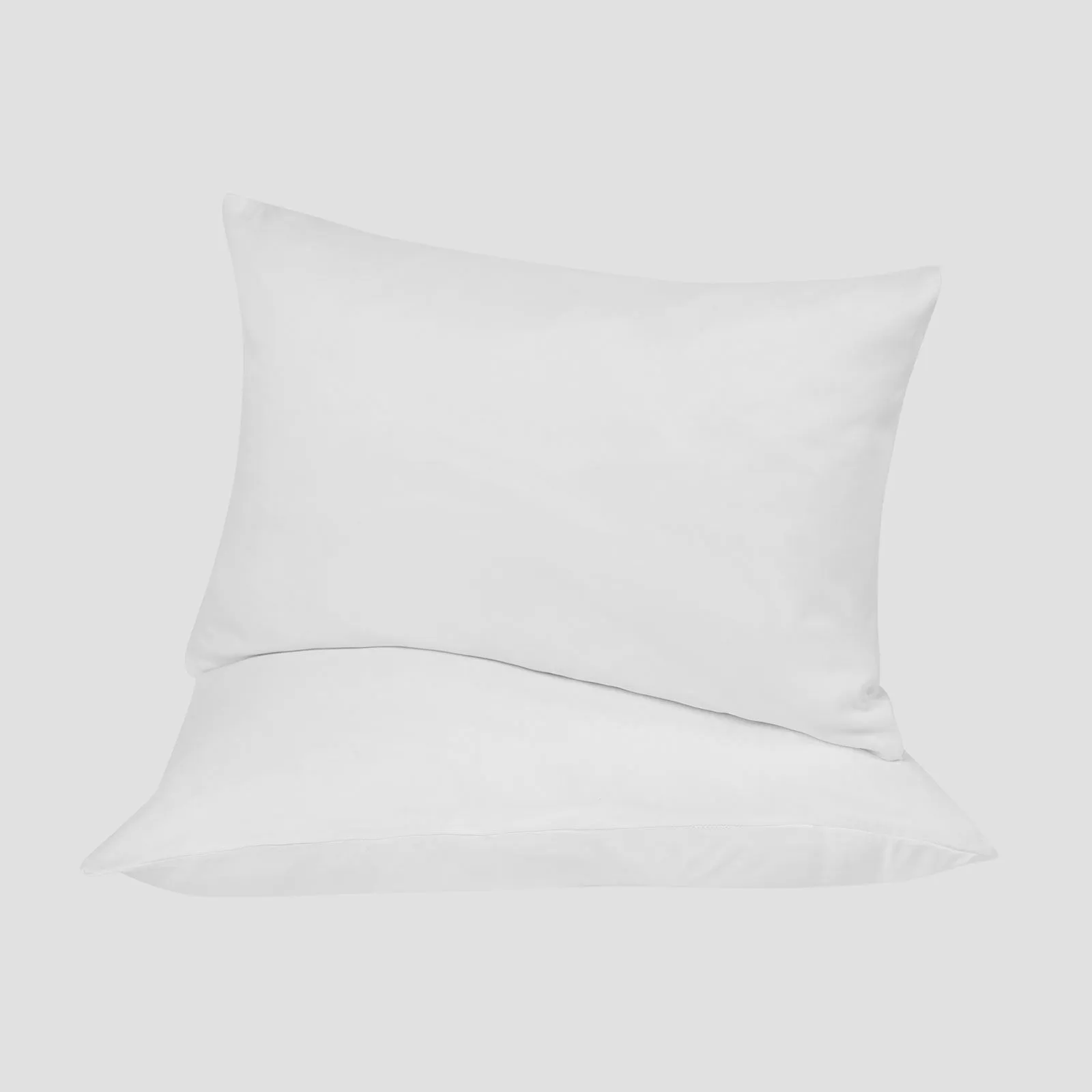 OHS 2 Pack Soft Microfibre Wrinkle Resistant Housewife Pillowcases in White