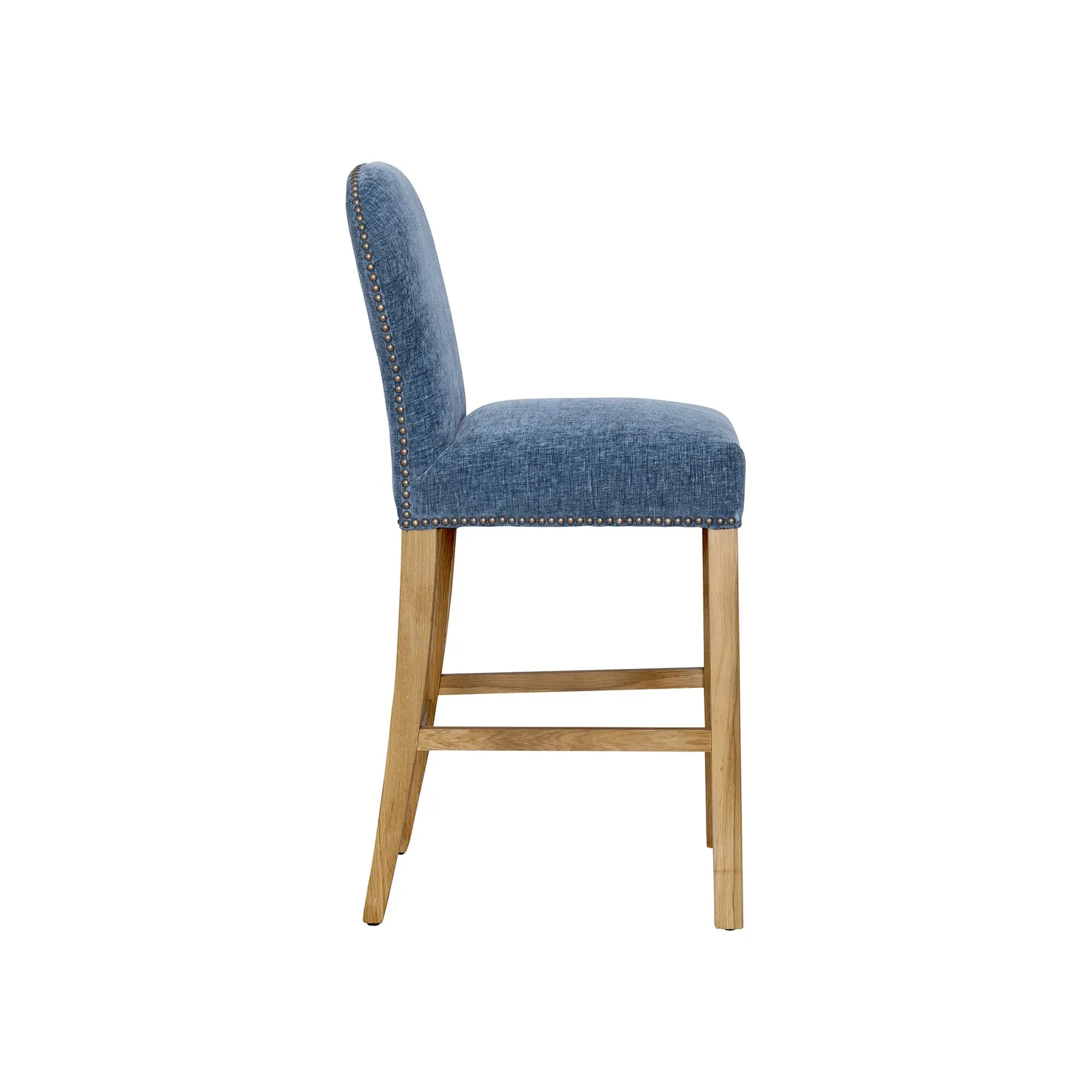 Gable Counter Stool, Blue Fabric | Barker & Stonehouse 5