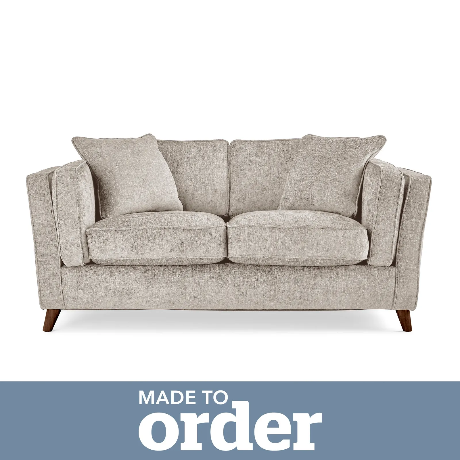 Arabella 2 Seater Sofa Luxury Chenille Premium Chenille Sand