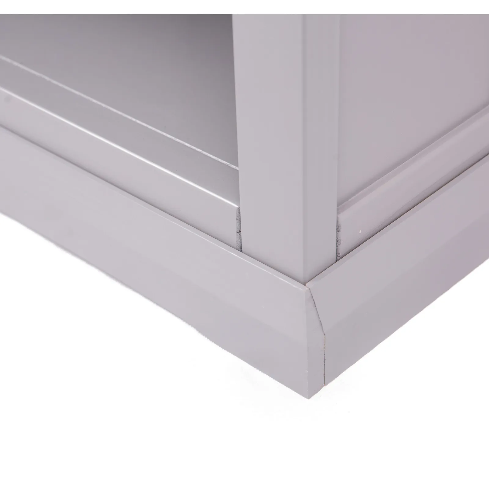 Cabinet Bits Bookcase with plinth 120x90x25cm in Grey 6