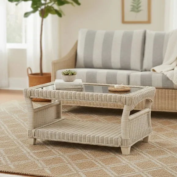 Desser Dijon Rattan Coffee Table