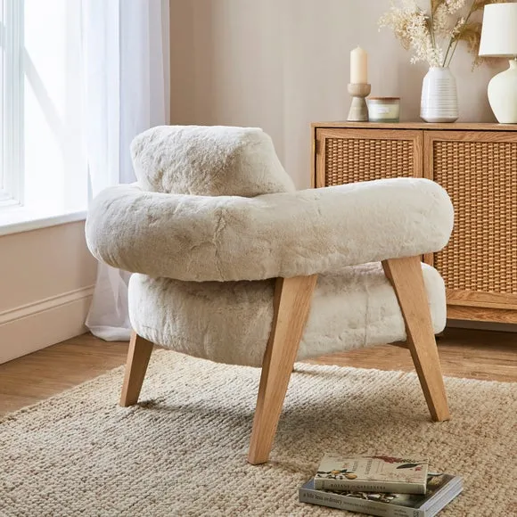Brynn Supersoft Faux Fur Accent Chair 2
