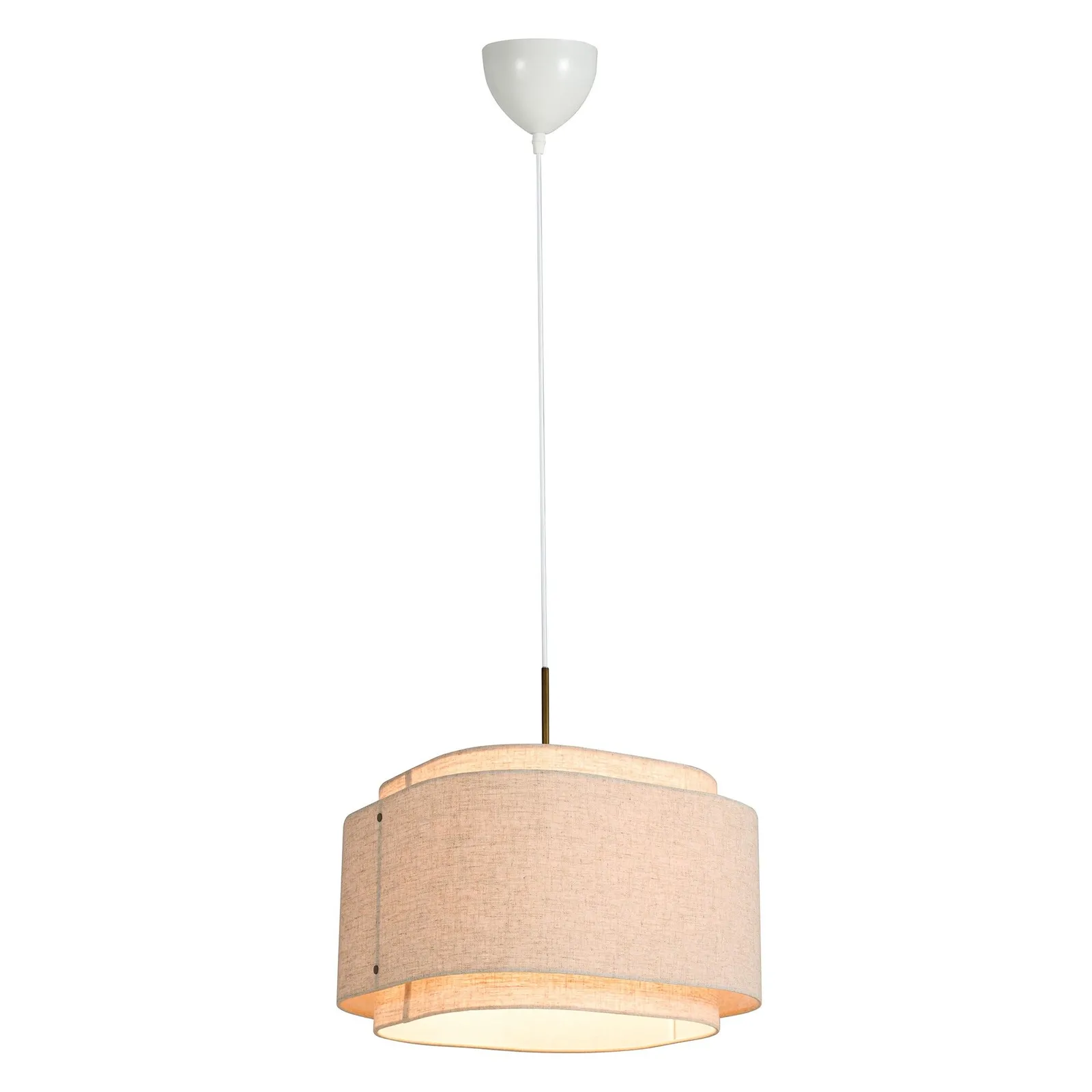 Nordlux Vintage Indoor Pendant Light Brown Stainless steel E27 On-Fixture Switch - Mains Powered, IP20 in Beige