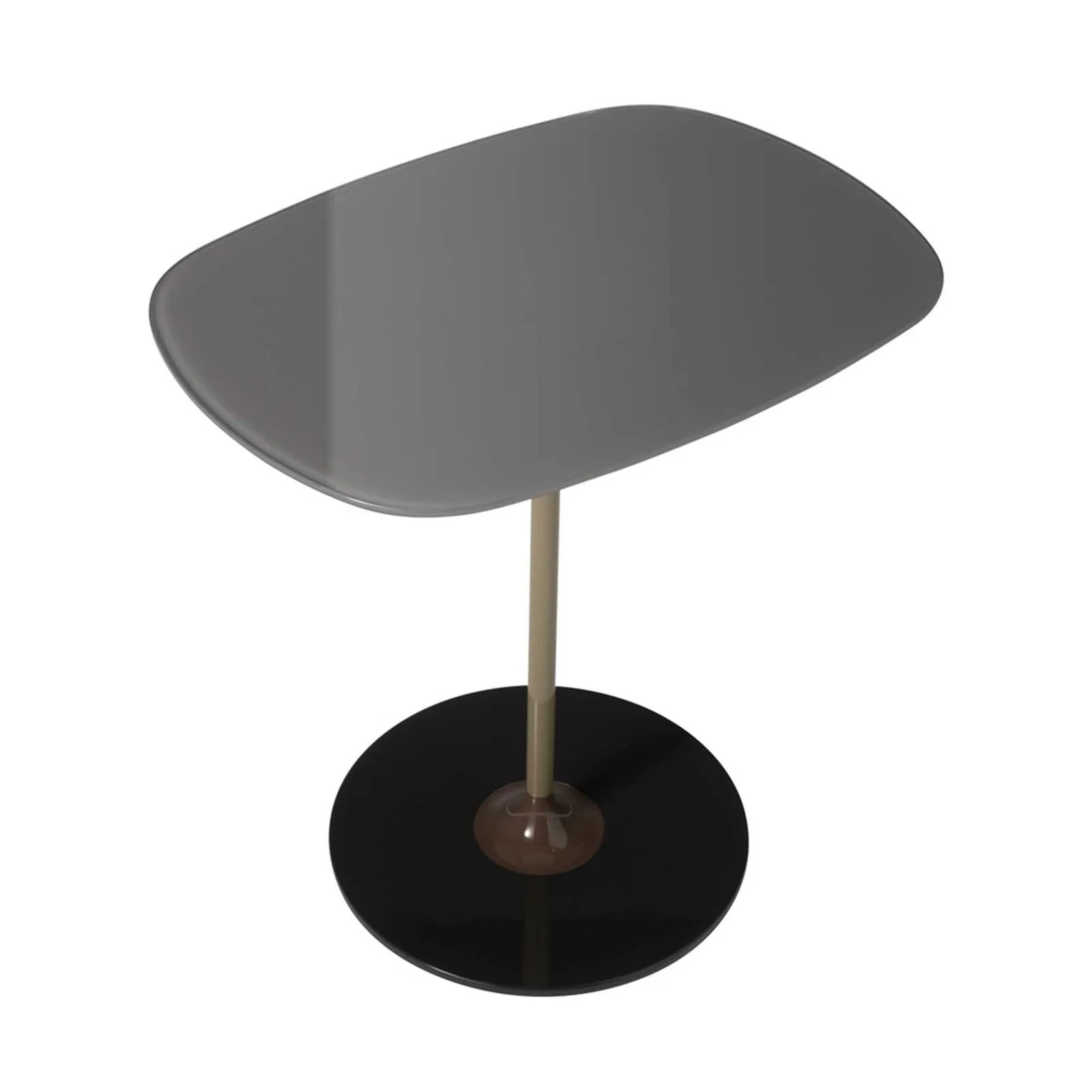 Kartell Thierry Side Table 33X50X50 Grey Glass | Barker & Stonehouse 4