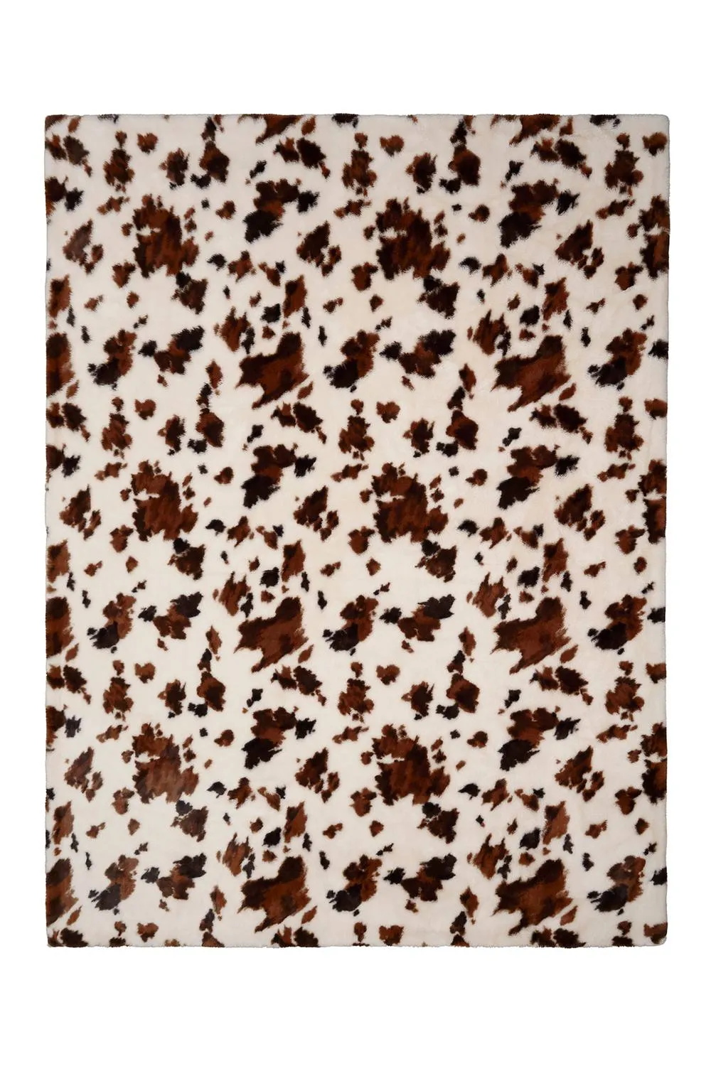 Fusion 'Cow Print' Faux Fur Bedspread in Natural 2
