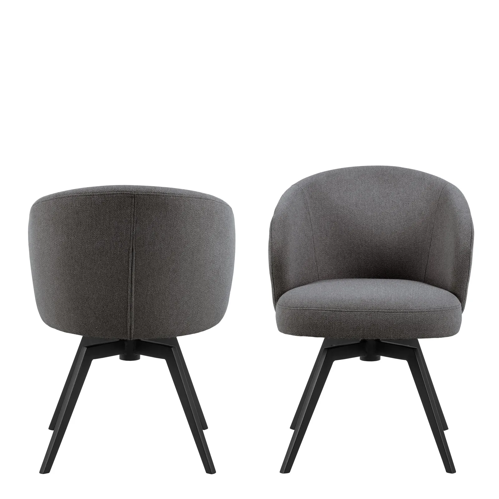 Furniture To Go Darlene Dining Chair with Armrest & Swivel Function in Grey 2