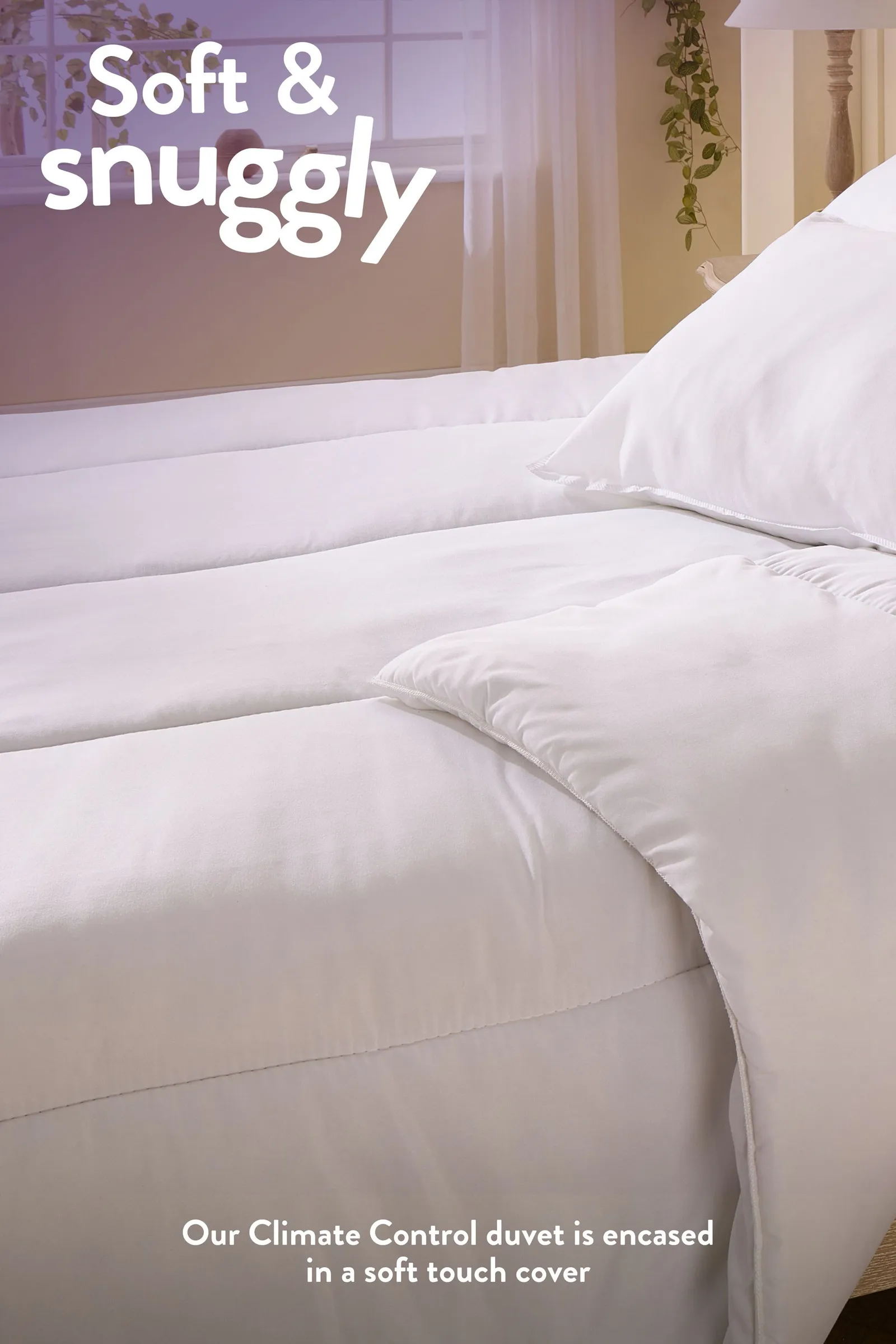 Slumberdown Climate Control 13.5 Tog Winter Duvet in White 3