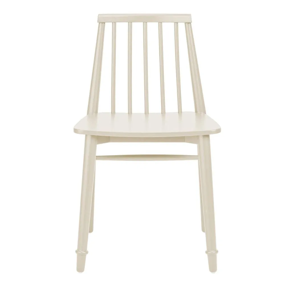 Statement Furniture Queensbury Wooden Dining Chair with Slatted Back in Cream 2