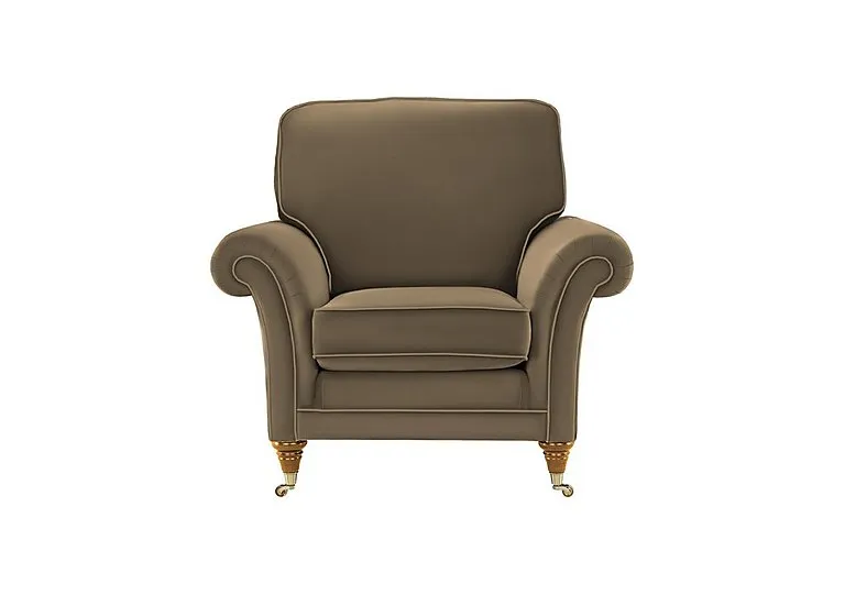 Burghley Leather Chair - Como Sage