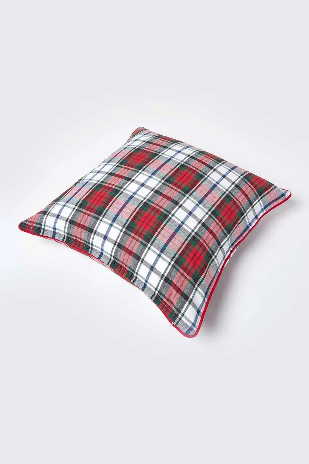 Homescapes Cotton Tartan Cushion Cover 4