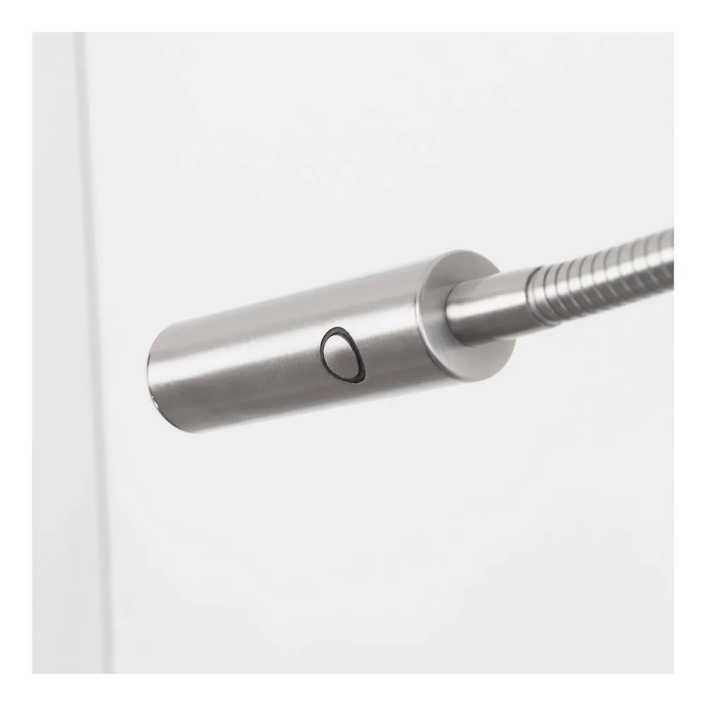 Netlighting Tip LED Wall Reading Light Satin Nickel Touch dimming 174lm 3000K in Grey 2