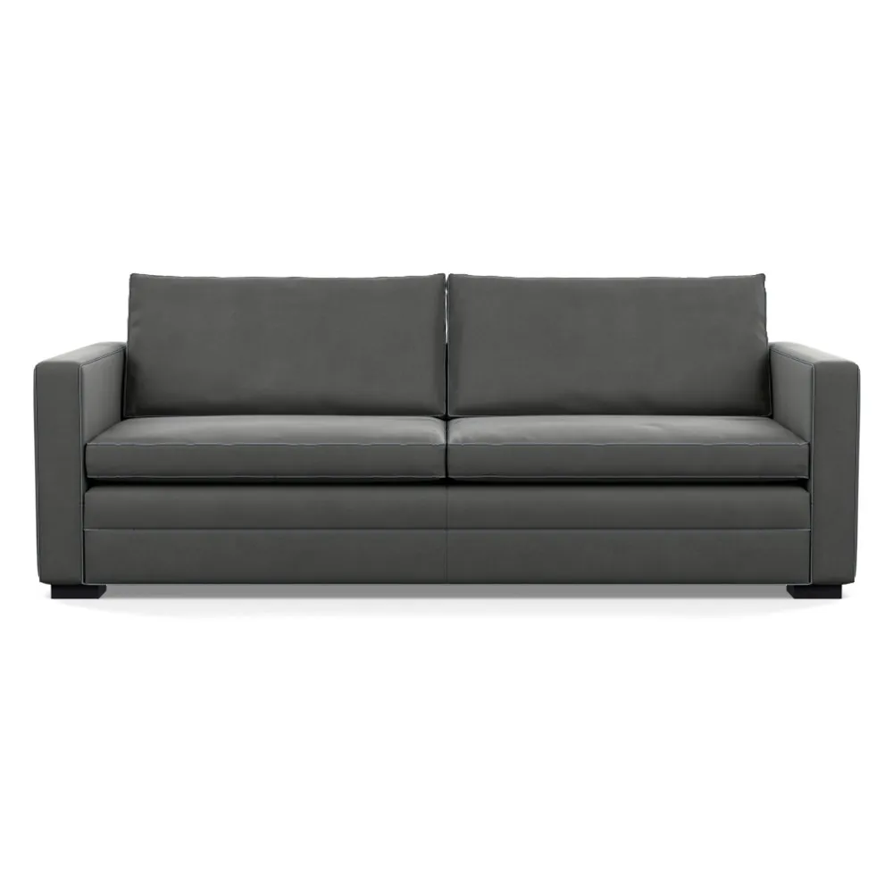 Heal's Palermo 4 Seater Sofa Nobilis Velvet Dolphin Black Feet 1