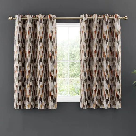 Kelso Cut Velvet Eyelet Curtains 6