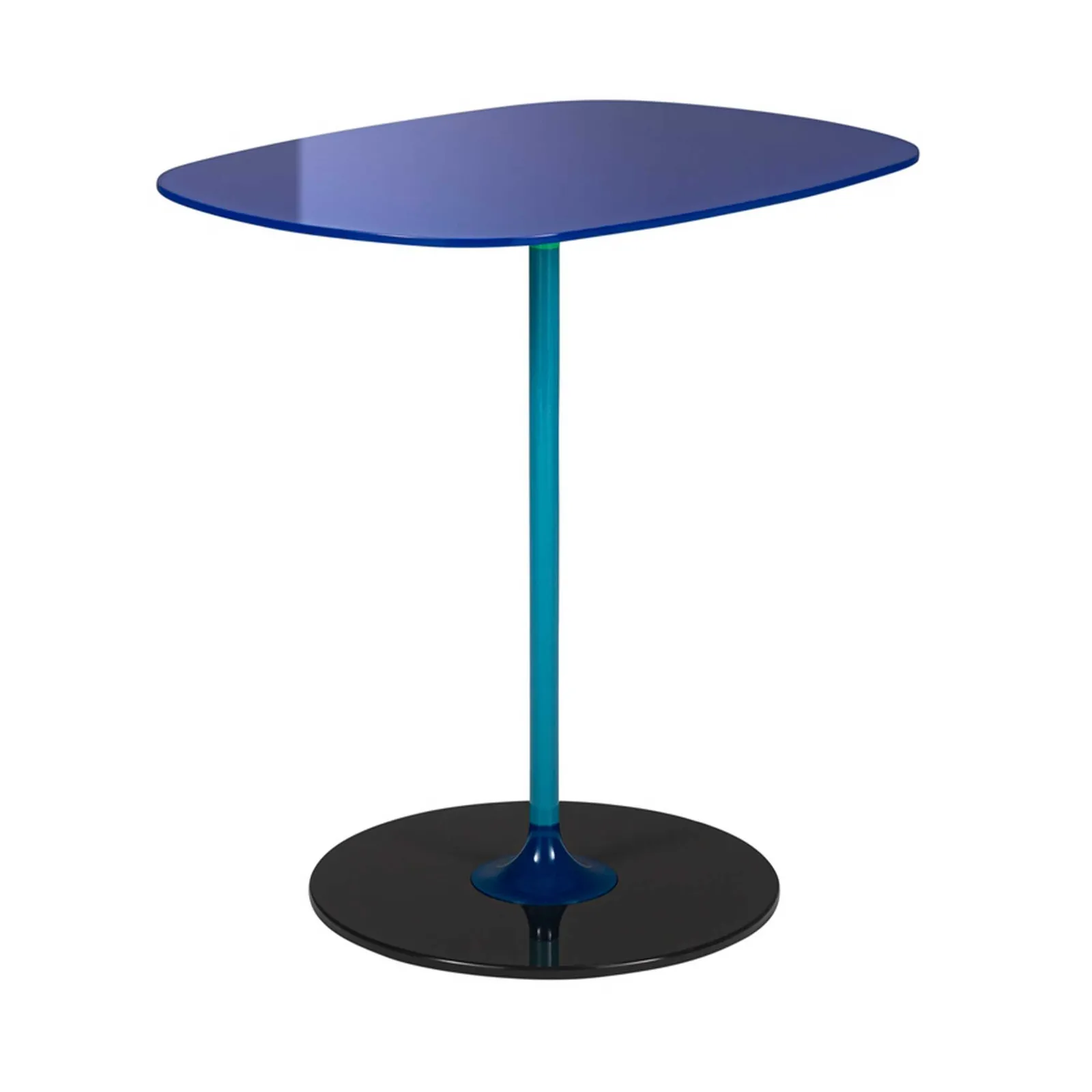 Kartell Thierry Side Table 33X50X50 Blue Glass | Barker & Stonehouse 3