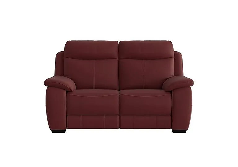 Starlight Express 2 Seater Leather Sofa - BV Deep Red