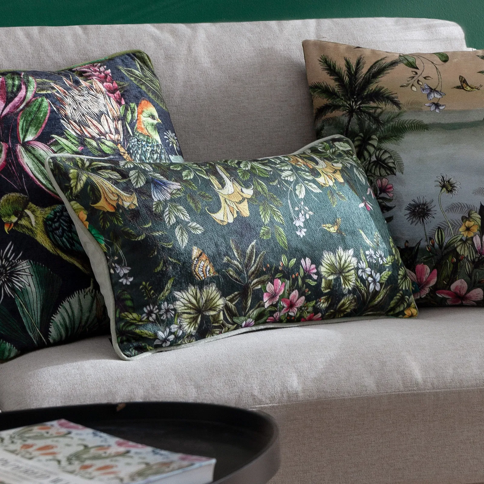 Wylder Tropics Leilani Lafra Tropical Chenille Cushion