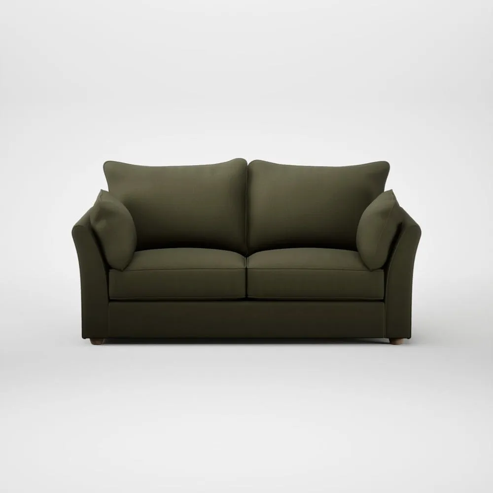 Heal's Tailor 3 Seater Sofa Smart Cotton Linen Myrtle Natural Feet 1