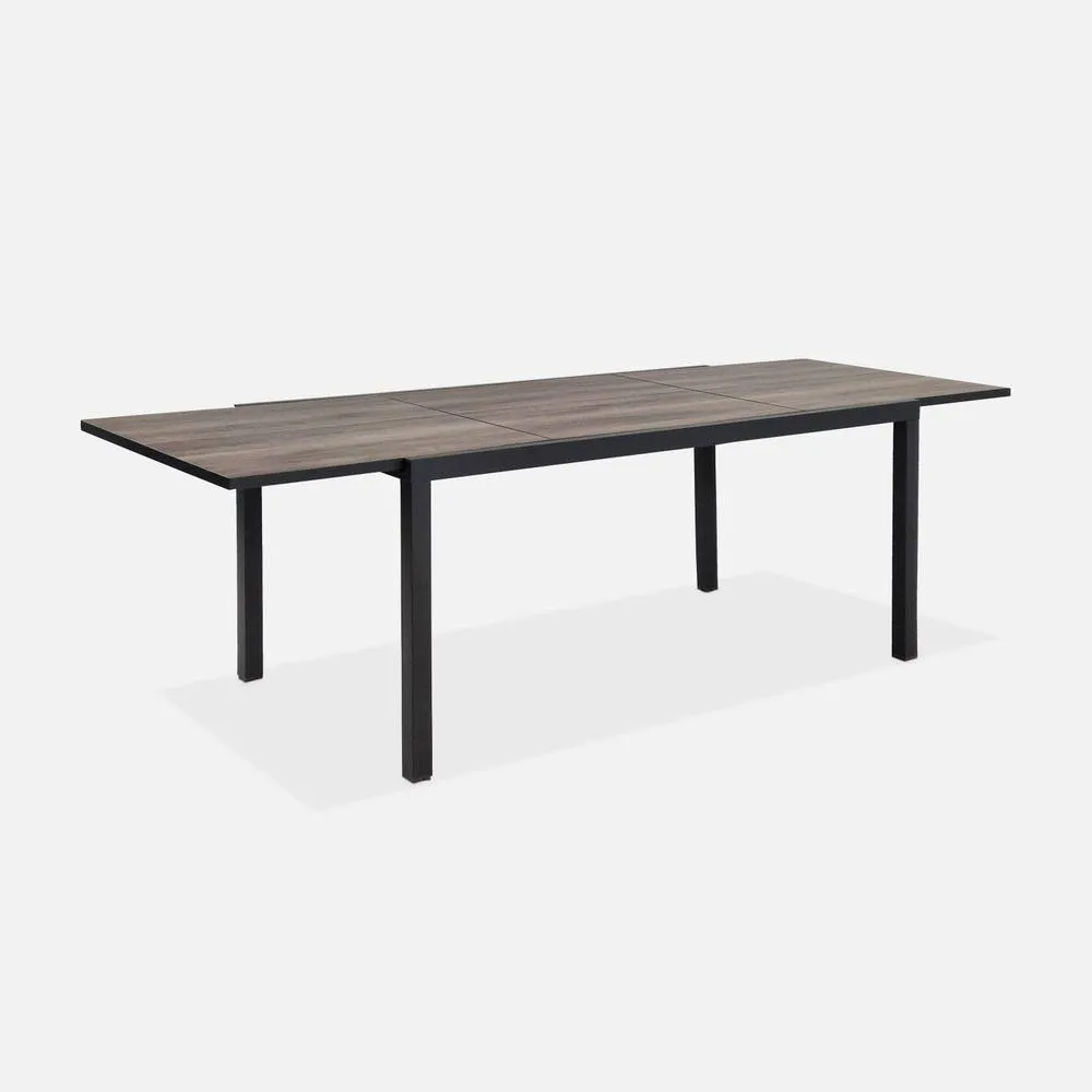 sweeek 8-seater Extendable Outdoor Table in Brown