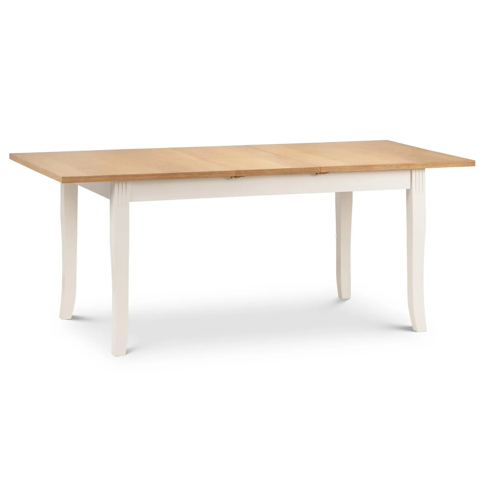 Davenport 4-6 Seater Rectangular Extendable Dining Table, Off White