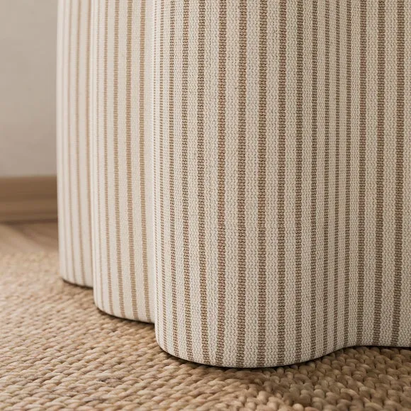 Wavie Tiny Stripe Storage Footstool 5