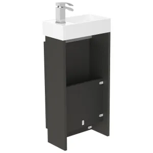 Newland Midnight Mist Basin Cloakroom Unit - 400mm 2