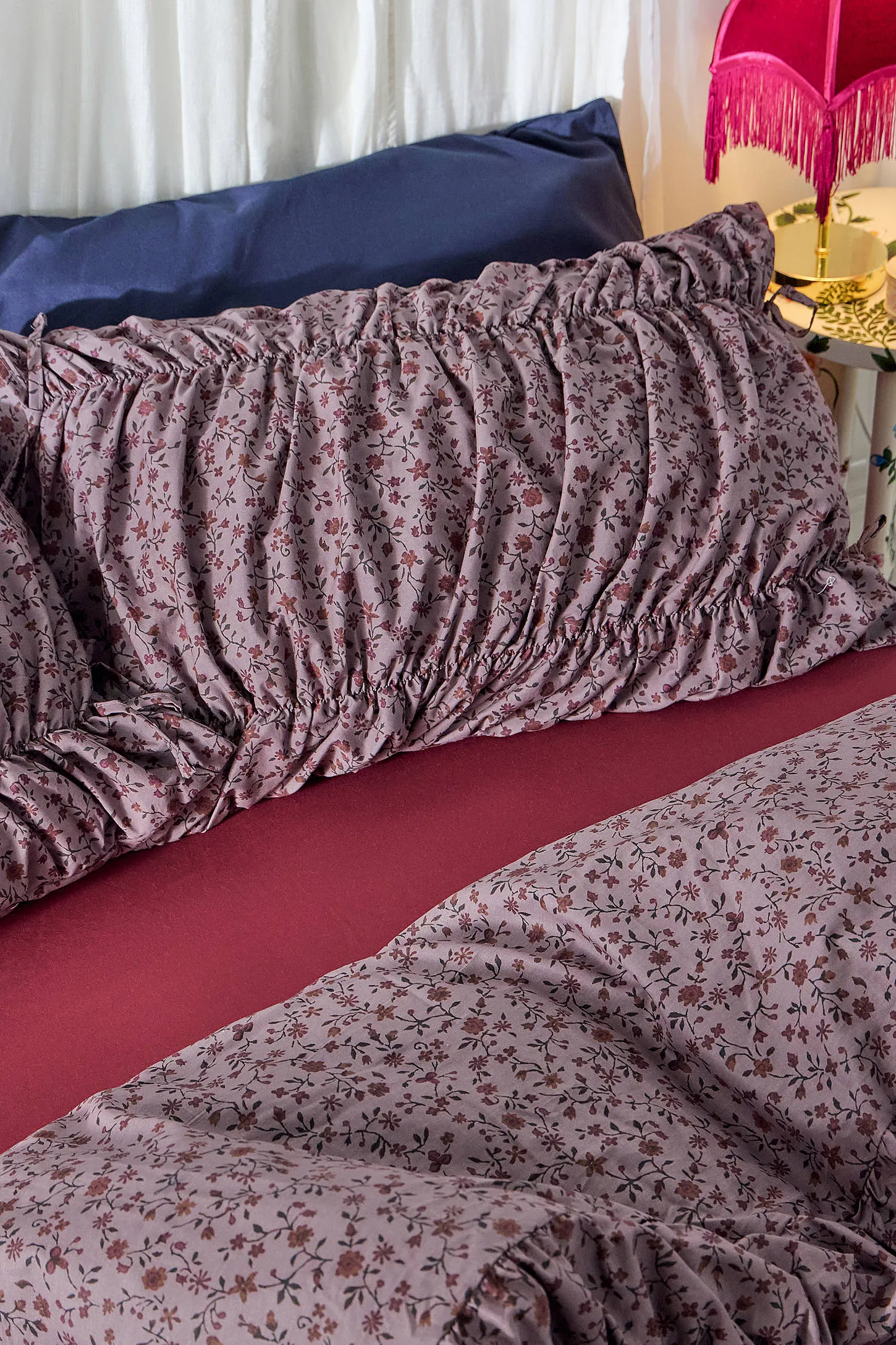 Clarissa Cinched Duvet Set - Purple 2