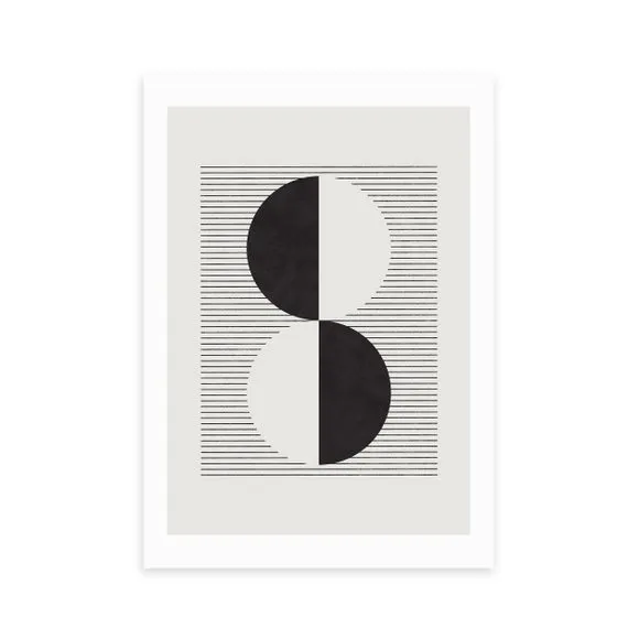 East End Prints Abstract Circles Print 2