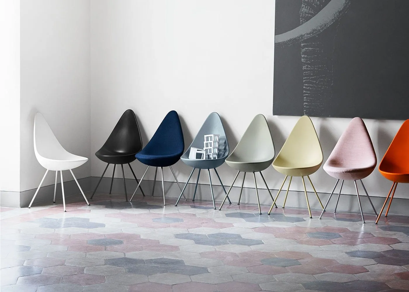 Fritz Hansen Drop Chair Nine Grey 3