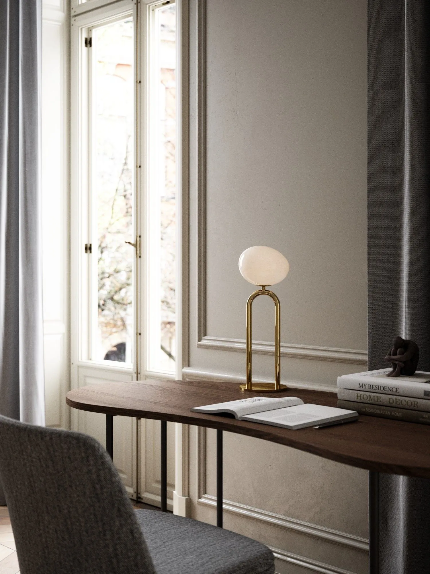 Nordlux Shapes Table Lamp Brass Metal Livingroom E27 Switch in Gold 4