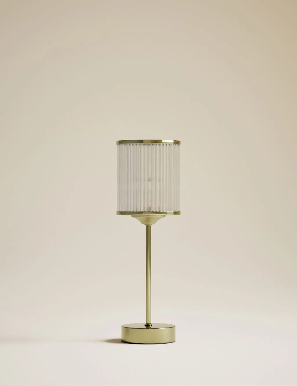 M&S Monroe Rechargeable Table Lamp Antique Brass