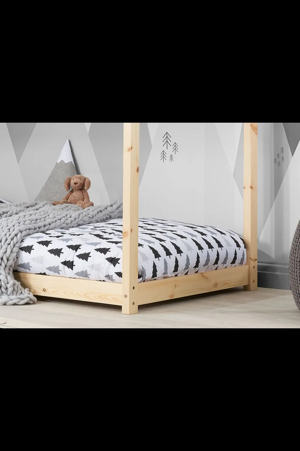 Birlea House Bed in Light Brown 3