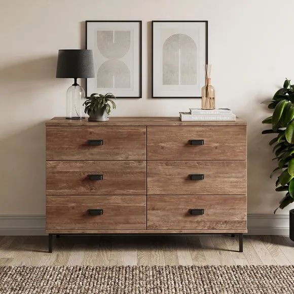 Fulton 2 Drawer Bedside Tables & 6 Drawer Chest Bundle 3