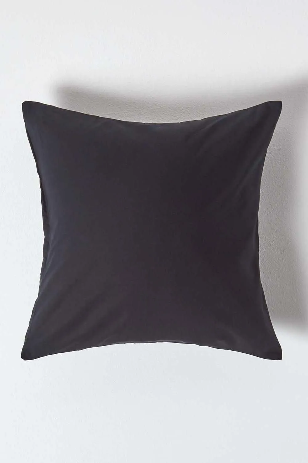 Homescapes Continental Egyptian Cotton Pillowcase 200 TC, 40 x 40 cm in Black