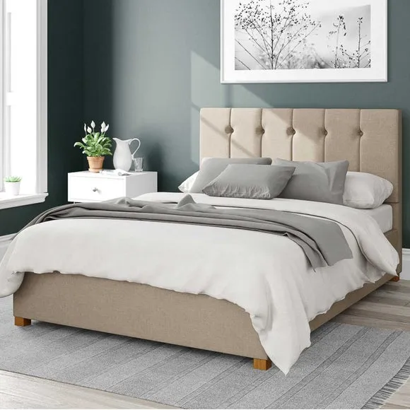 Hepburn Eire Linen Ottoman Bed Frame 1