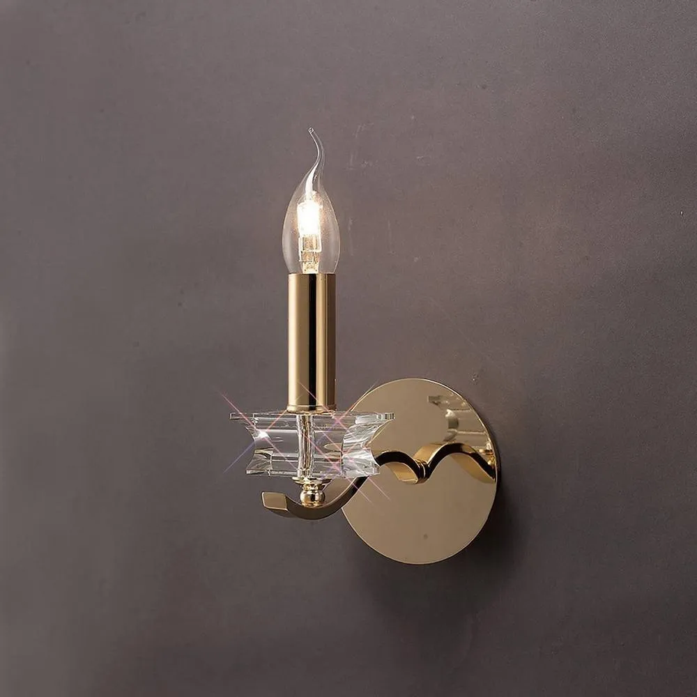 Netlighting Nydia Wall Lamp E14 French GoldCrystal in Gold 2