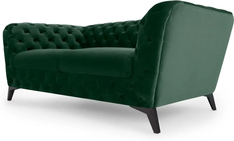 Sloan 2 Seater Sofa, Pine Green Velvet 